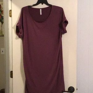 Ladies 2x plum colored dress